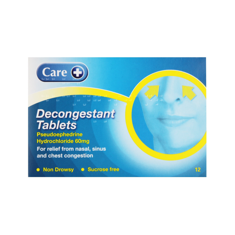 Care Decongestant Tablets 60mg