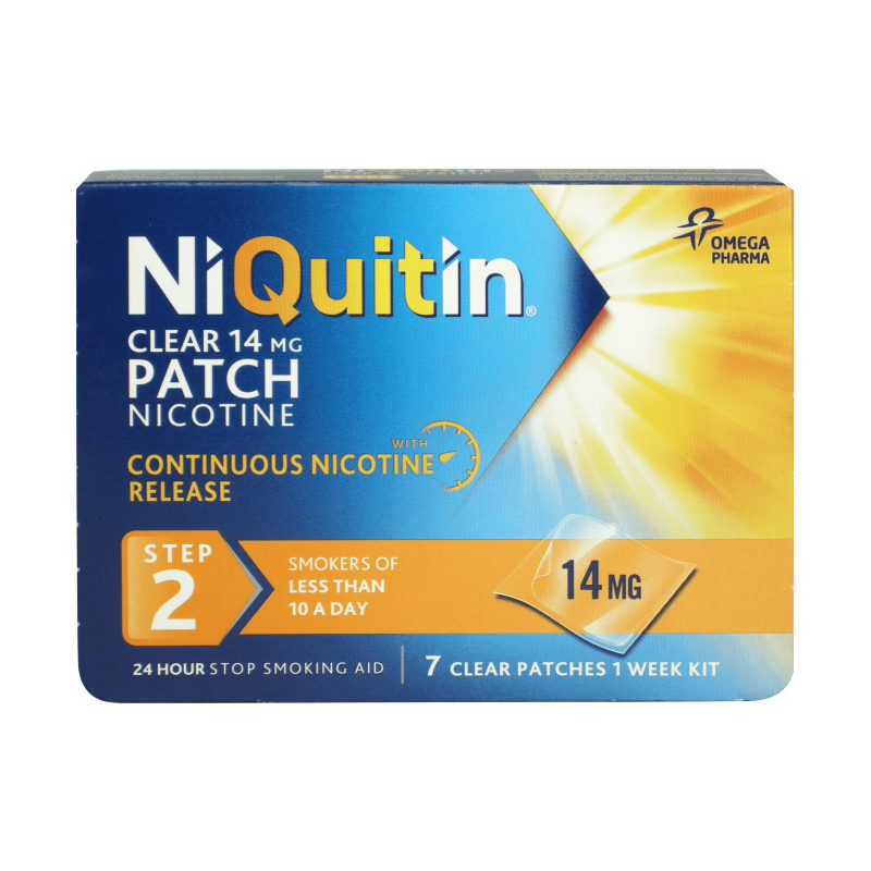 Niquitin 14mg Clear Nicotine Patch Step 2