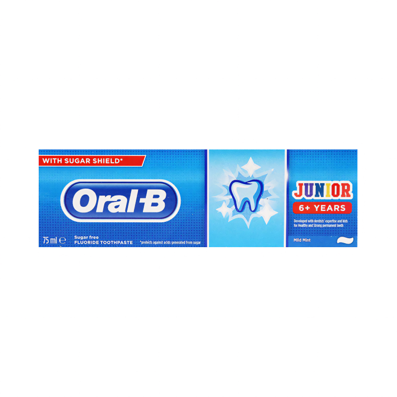 Oral B Junior Fluoride Toothpaste 6+ 75ml