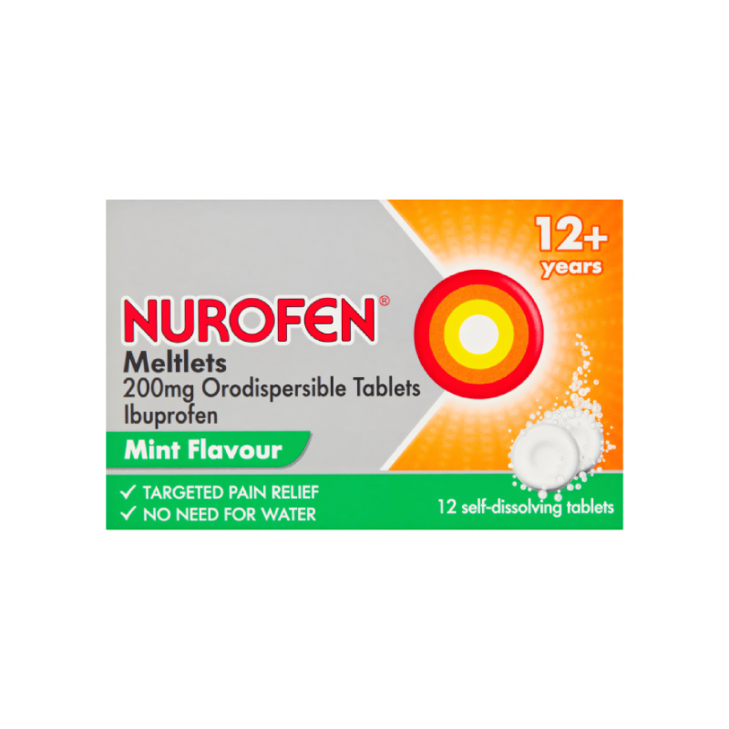 Nurofen Meltlets 200mg Orodispersible Tablets