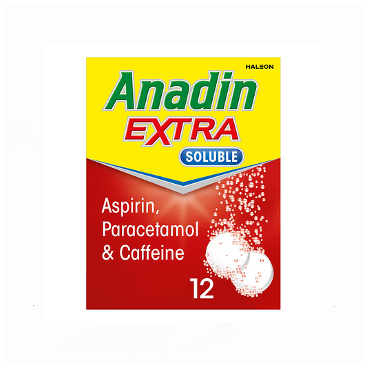 Anadin Extra Soluble Aspirin Paracetamol & Caffeine