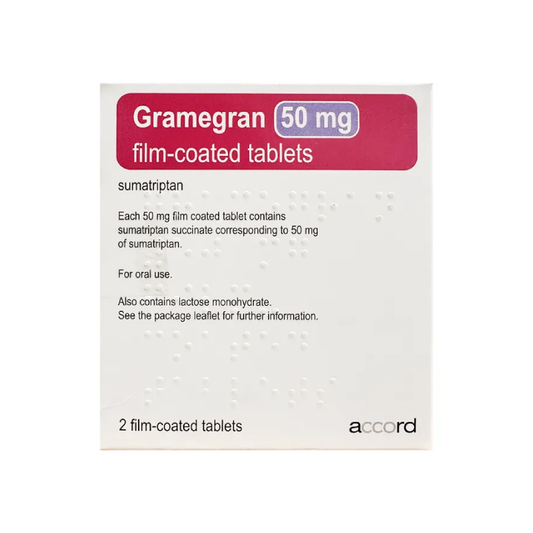 Gramegran Sumatriptan 50mg Tablets
