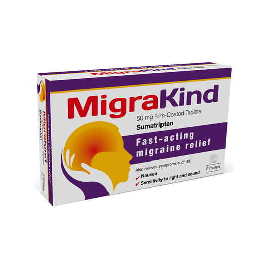 MigraKind 50mg Tablets Sumatriptan