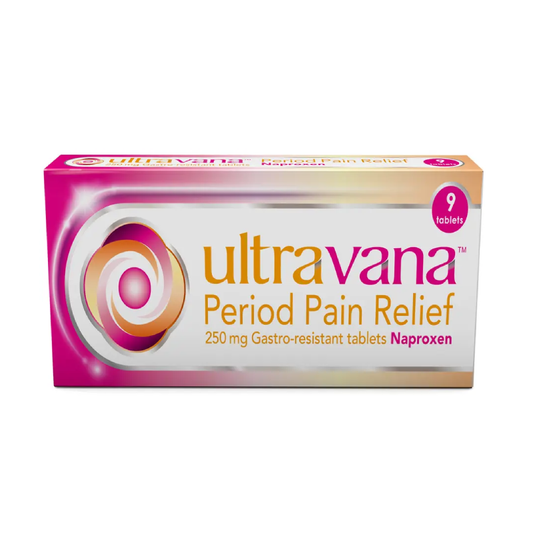 Ultravana Period Pain Relief 250 mg Tablets Naproxen