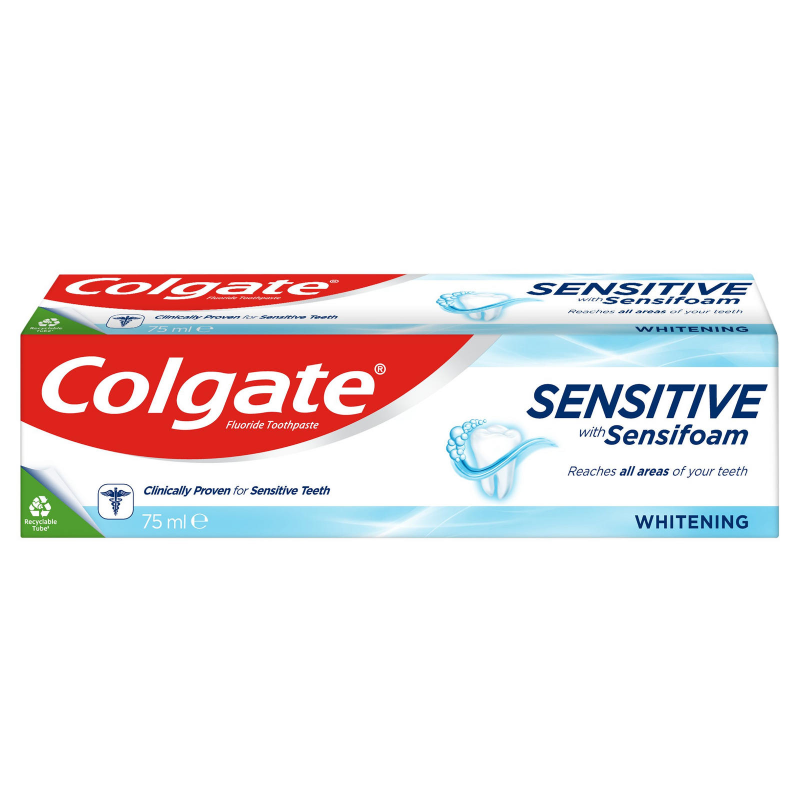 Colgate Toothpaste Sensitive Foam White 75ml