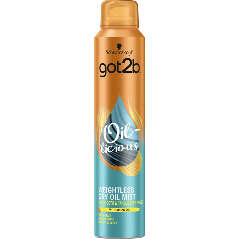 Got2b Oil-licious Dry Oil Mist With Argan Oil 200ml