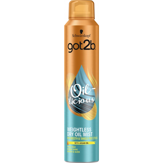 Got2b Oil-licious Dry Oil Mist With Argan Oil 200ml