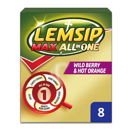 Lemsip Max All In One Wild Berry & Hot Orange Sachets