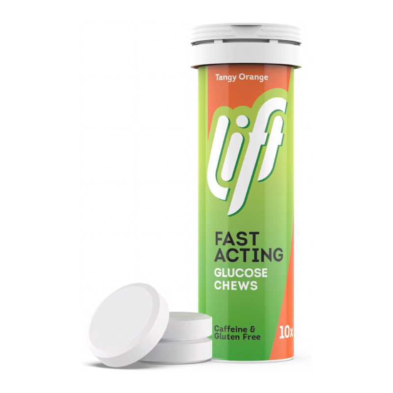 Lift Fast-Acting Glucose Chewable Energy Tablets Orange