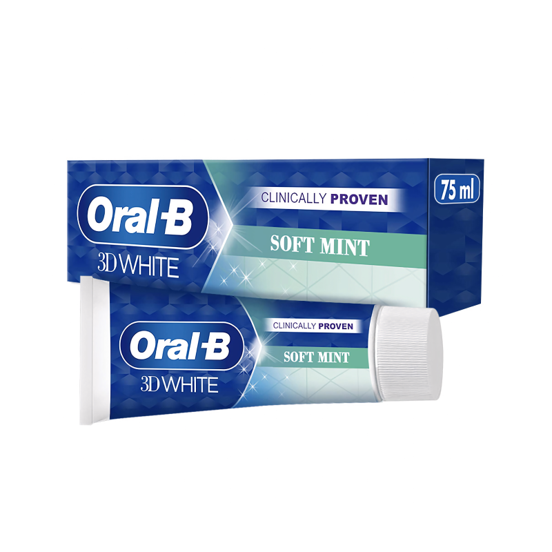 Oral B Toothpaste 3D White Soft Mint 75ml
