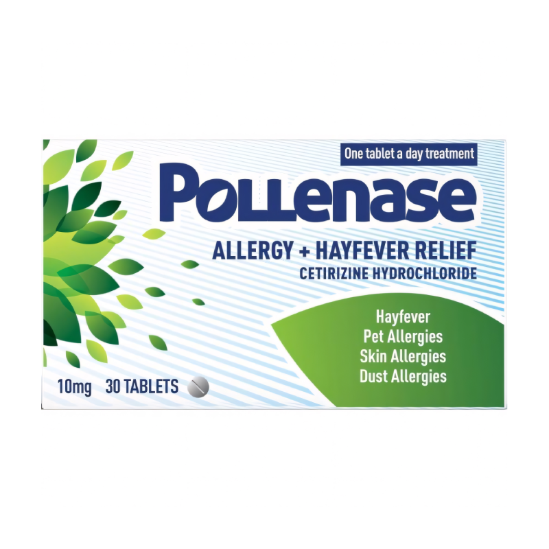 Pollenase Allergy Hayfever Relief Cetirizine Tablets
