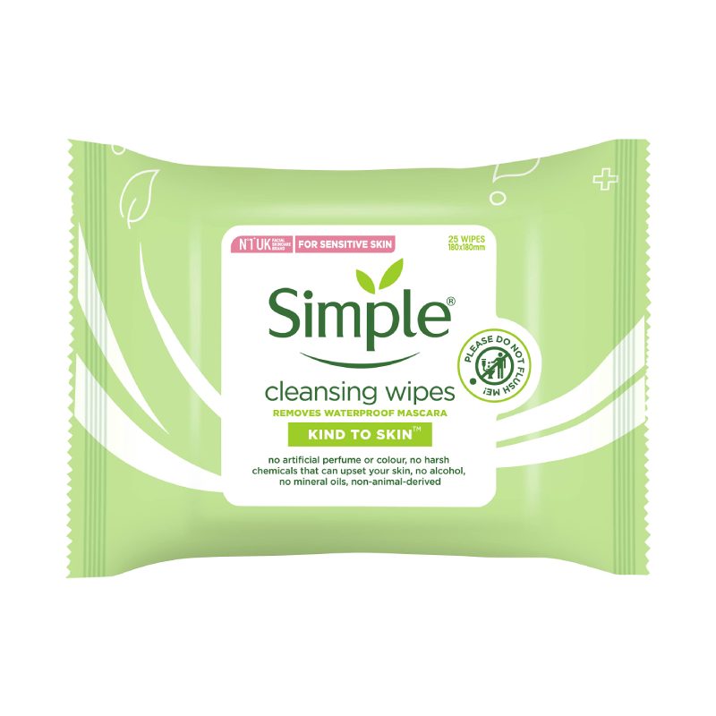 Simple Facial Cleansing Wipes Sensitive Skin