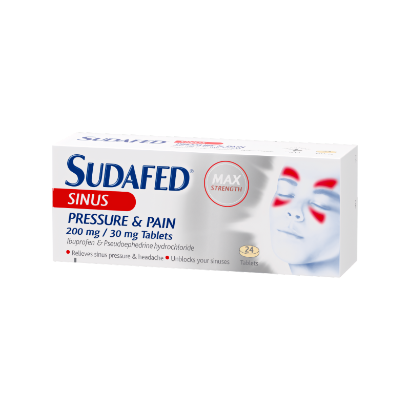 Sudafed Sinus Pressure & Pain Max Strength Tablets