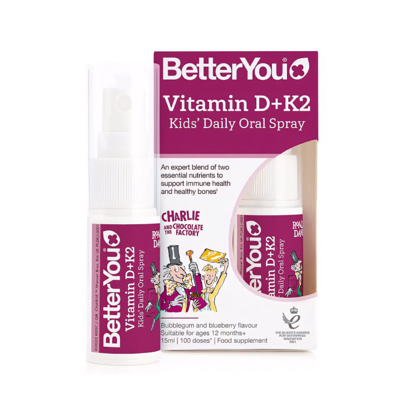 BetterYou Vitamin D + K2 Kids Daily Oral Spray