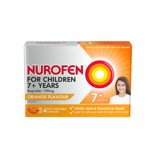 Nurofen Children Chewable Capsules Orange