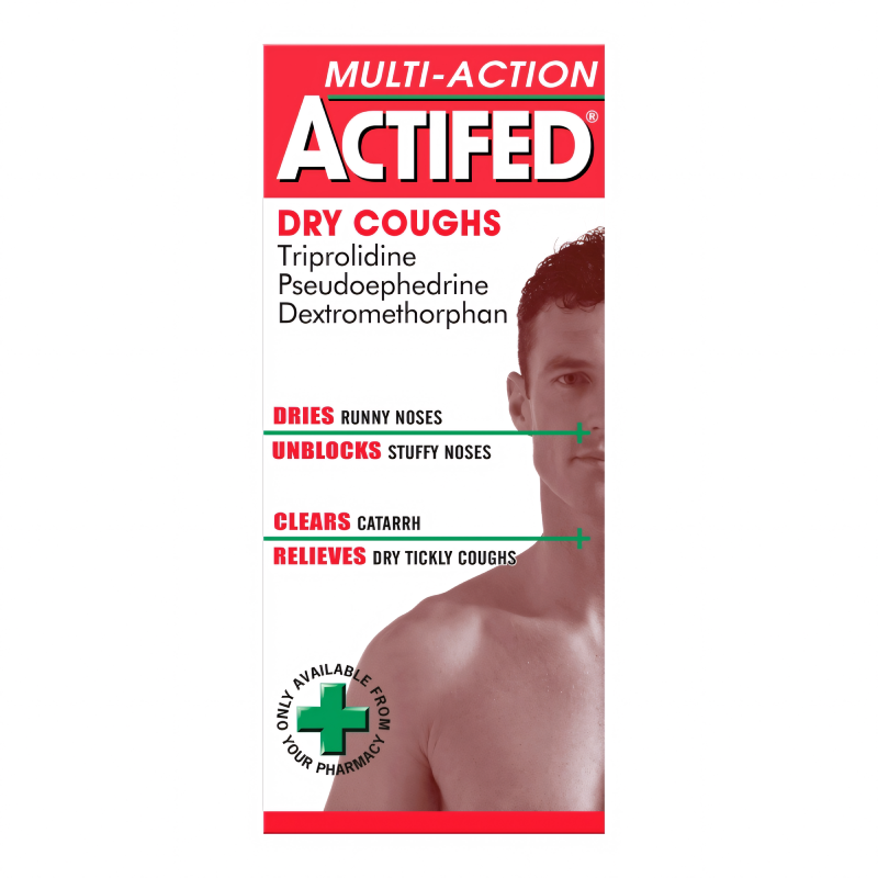 Actifed Linctus Dry Coughs Multi-Action 100ml