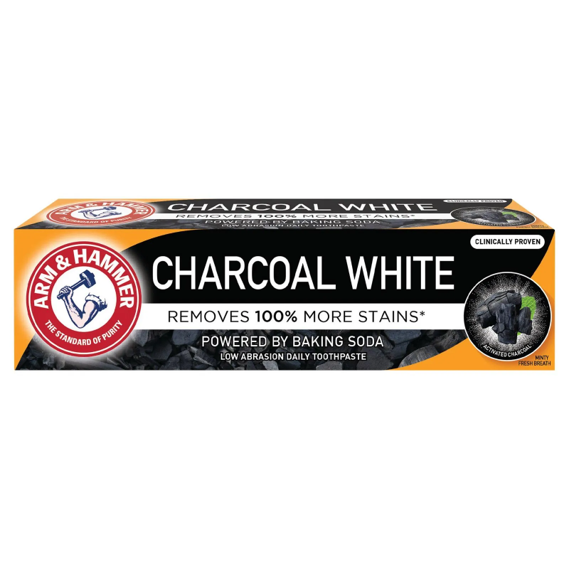 Arm & Hammer Toothbrush Charcoal White 75ml