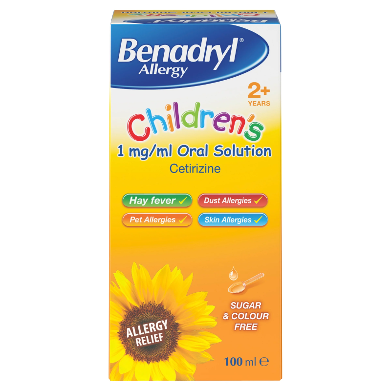 Benadryl Allergy Childrens Solution 100ml